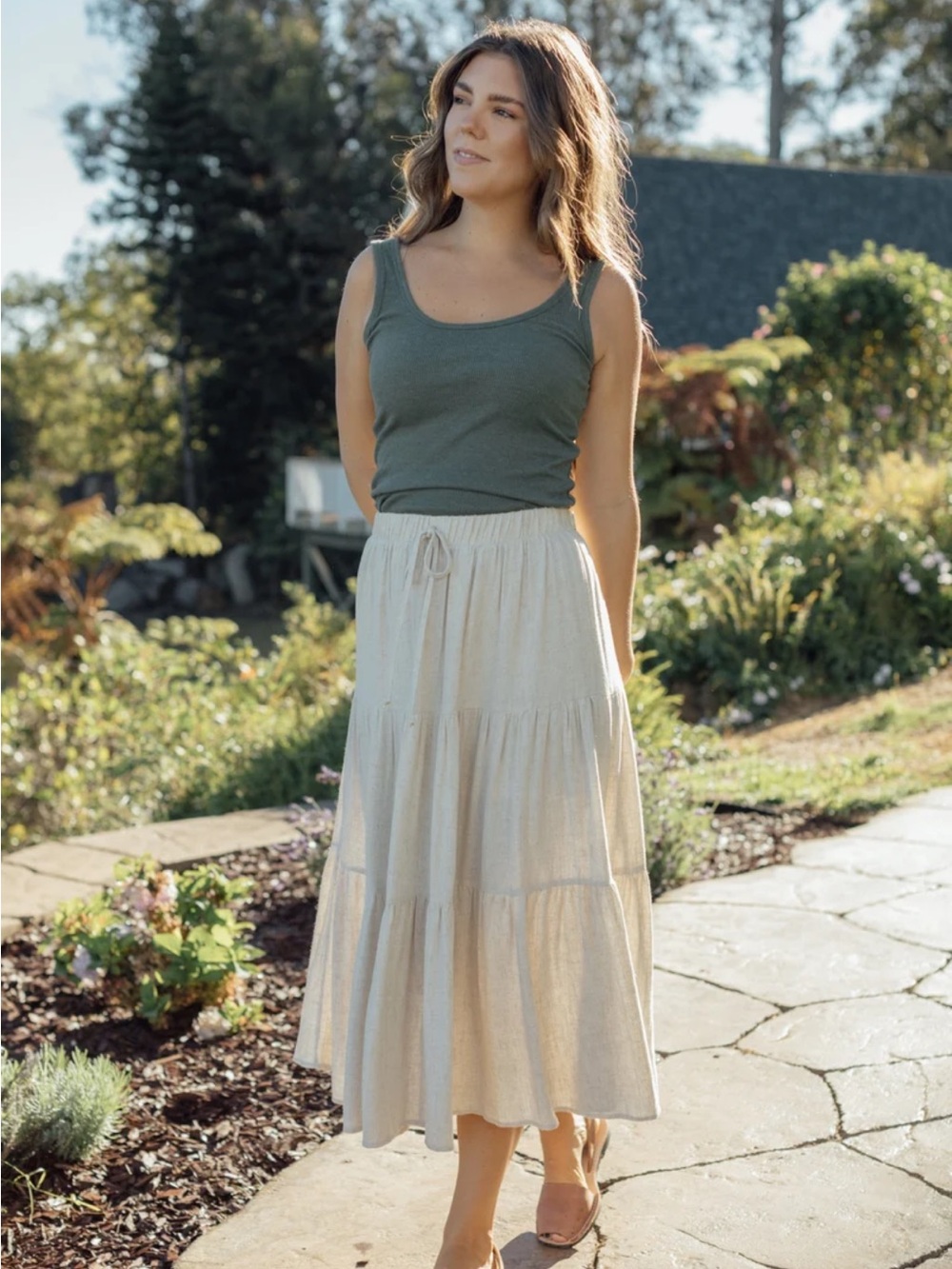 Neuflora Women's Charleston Skirt - Cream - Picture 7 of 8